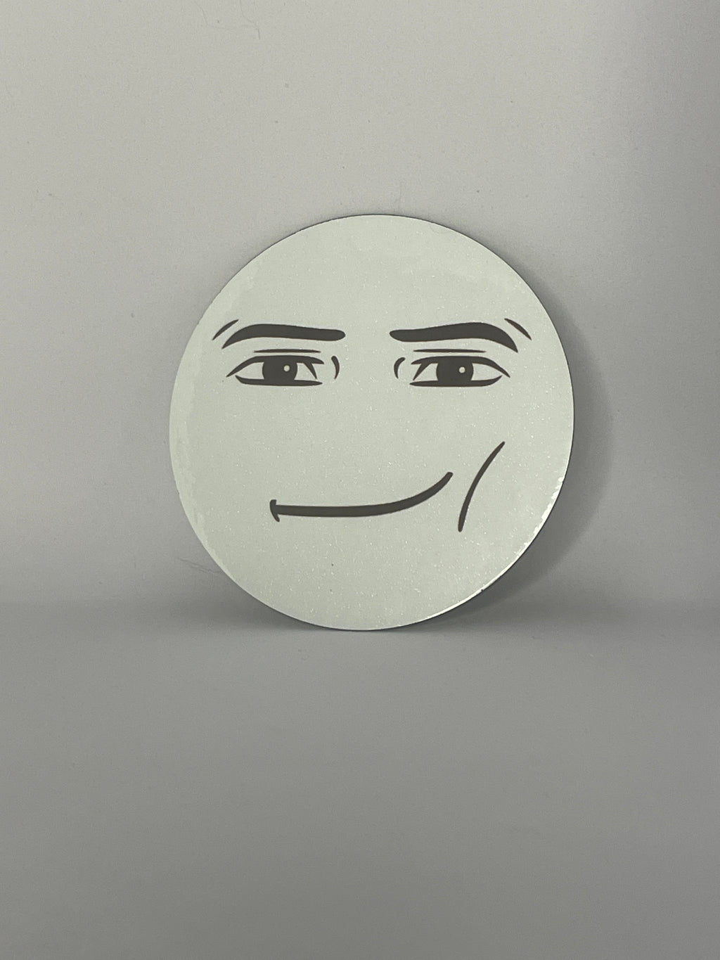 Meme Man Face GLITTERY MAGNET