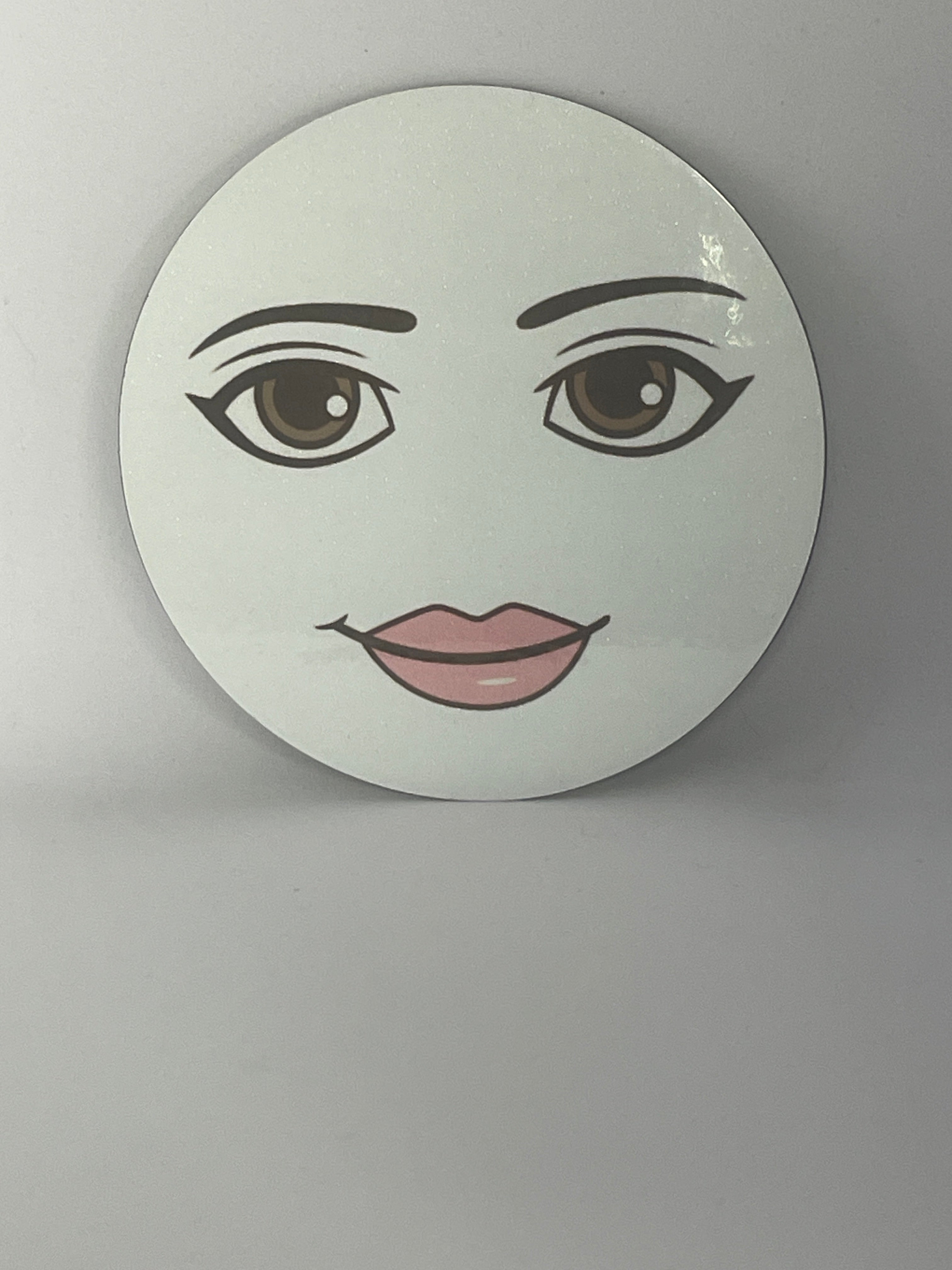 Meme Woman Face GLITTERY MAGNET