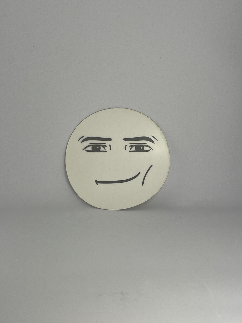 Meme Man Face CLEAR STICKER