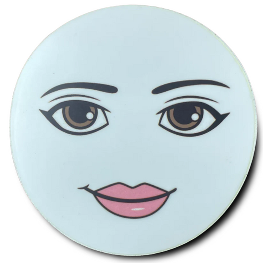 Meme Woman Face CLEAR STICKER