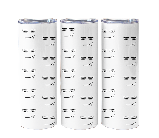 Meme Man Face Tumbler Bottle