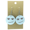 Meme Man Face Earrings