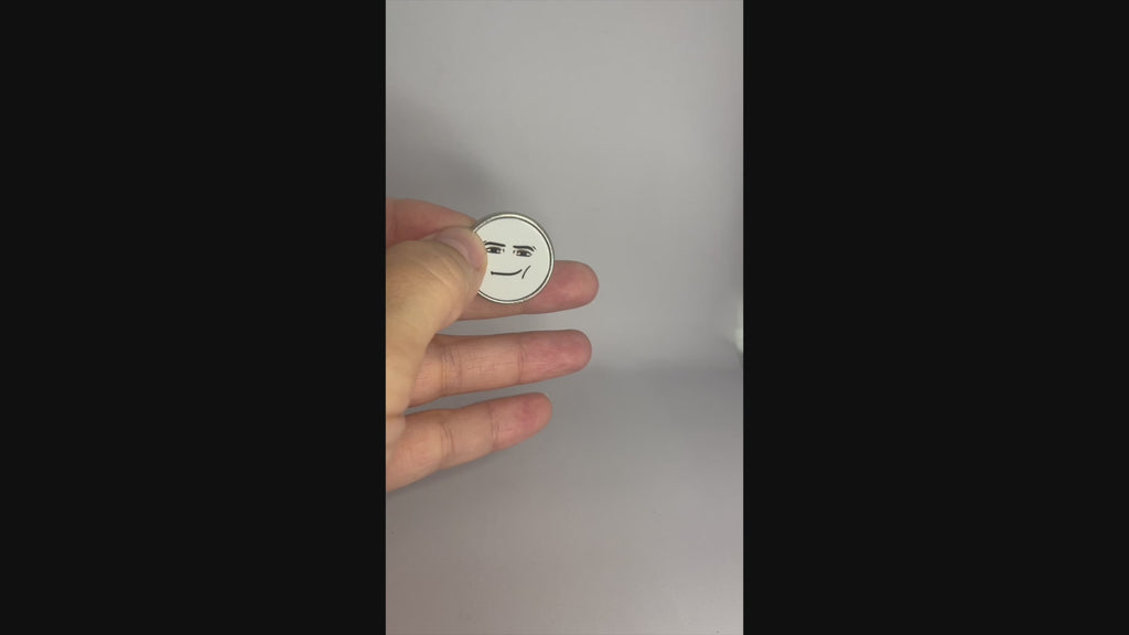 Meme Man Face Pin