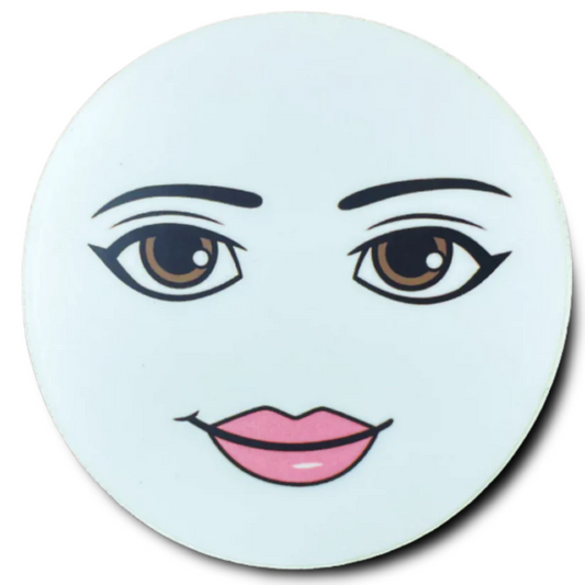 Meme Woman Face WHITE STICKER