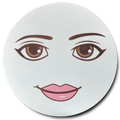 Meme Woman Face GLITTERY MAGNET