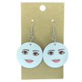 Meme Woman Face Earrings